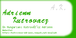 adrienn kutrovacz business card